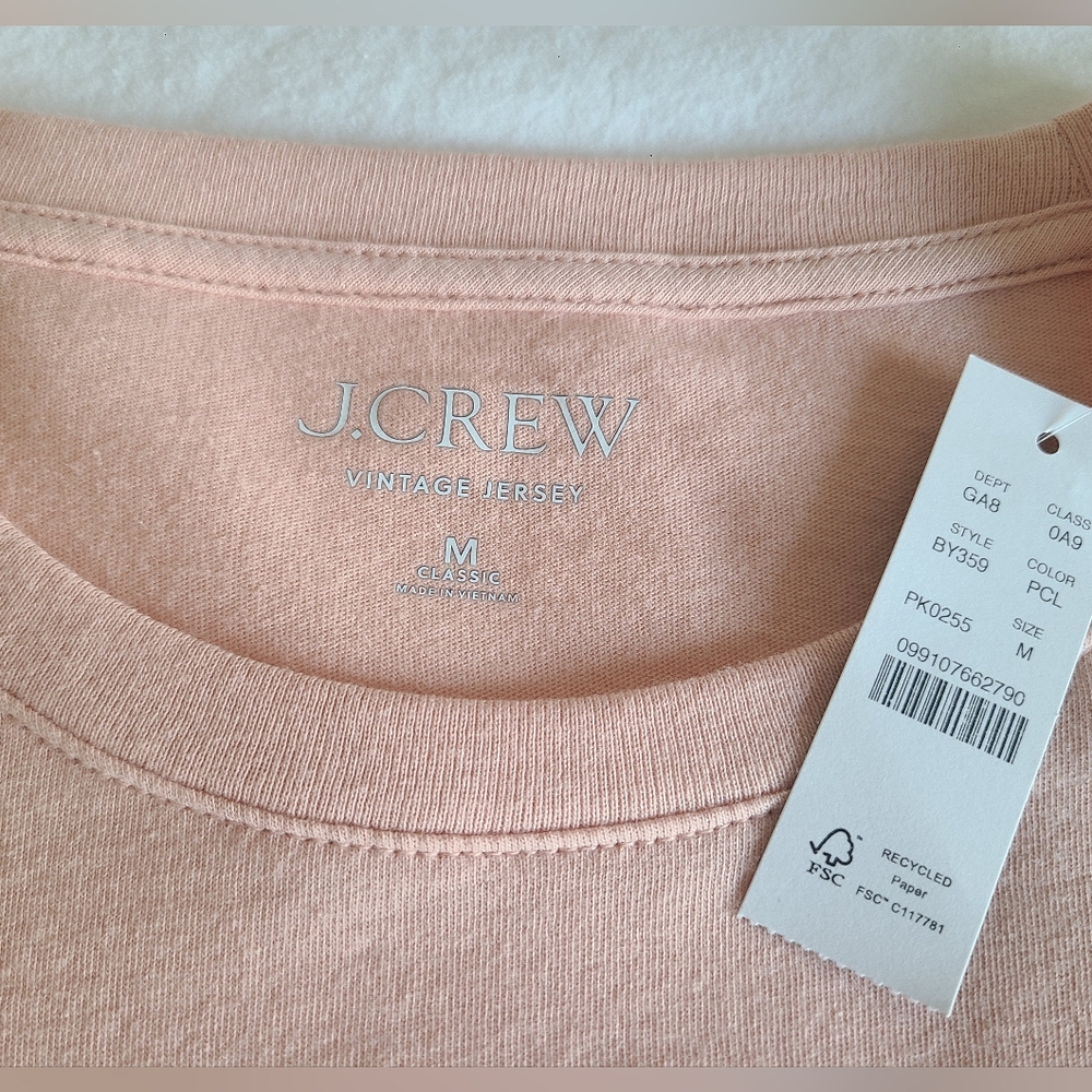 J. Crew/LOFT Short Sleeve Crew/V-Neck Tops - Pink, White, Yellow - Picture 5 of 16